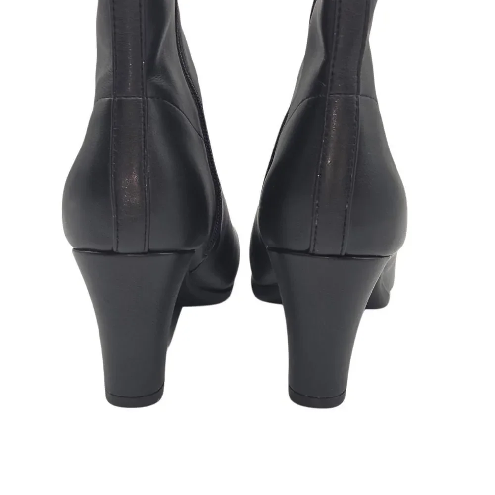 Aerosoles‎ Women's Cinnamon Heeled Tailored Booties Black Size 9.5 Ankle Boots